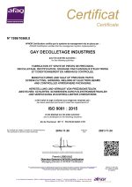 Certif-ISO9001-GAY DECOLLETAGE